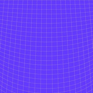 Curved perspective grid distortion abstract line geometric texture violet Stock Illustration