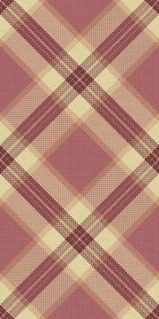 Curved plaid seamless pattern, list textile texture tartan. Hounds tooth ch.. Stock Illustration