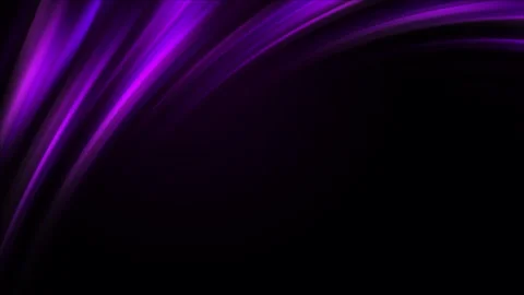 Curved purple glowing wavy frame on black background. Animated abstract gradient Stock Footage 250026802
