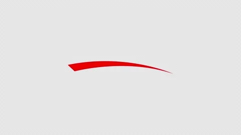 Curved red arrow text highlight line animation Stock Footage 330454290