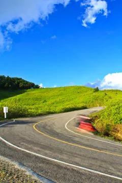 Curved road Stock Photos