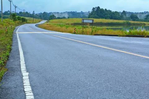 Curved road Stock Photos