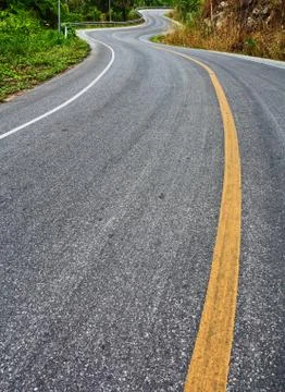 Curved road Stock Photos
