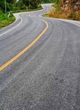 Curved road Stock Photos