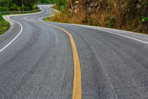 Curved road Stock Photos