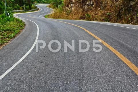Curved road Stock Photos