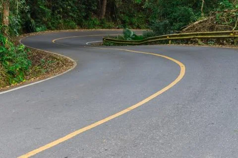 Curved road Stock-Fotos