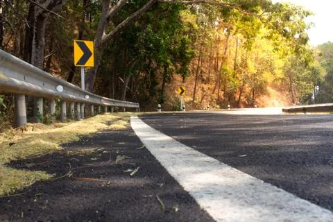 Curved road Stock Photos