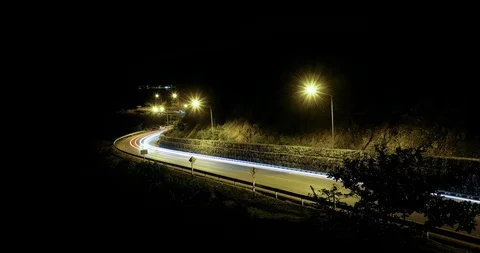 Curved road by the sea Stock Footage 87196863