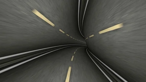 Curved road. Seamless loop Stock Footage 104999011