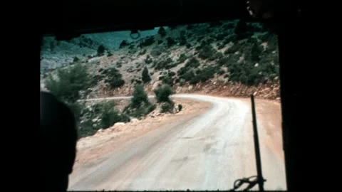 Curved Road through Hills Video stock 278040099