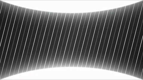 Curved Screen Shaped Background Animation with Lines - Loop Monochrome Stock Footage 82764148