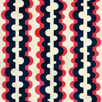 Curved stripes seamless pattern Stock Illustration