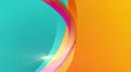 Curved strips on blue and yellow background, loop HD Footage