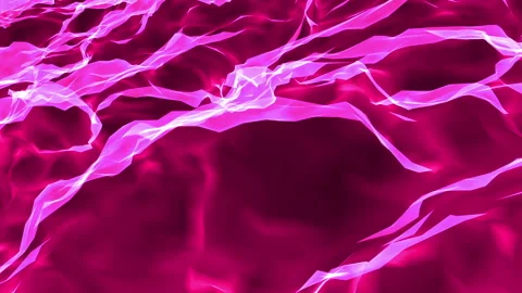 Curved three-dimensional forms of purple slowly move against a black background. Stock Footage 94729777