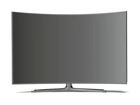 Curved tv screen Stock Illustration