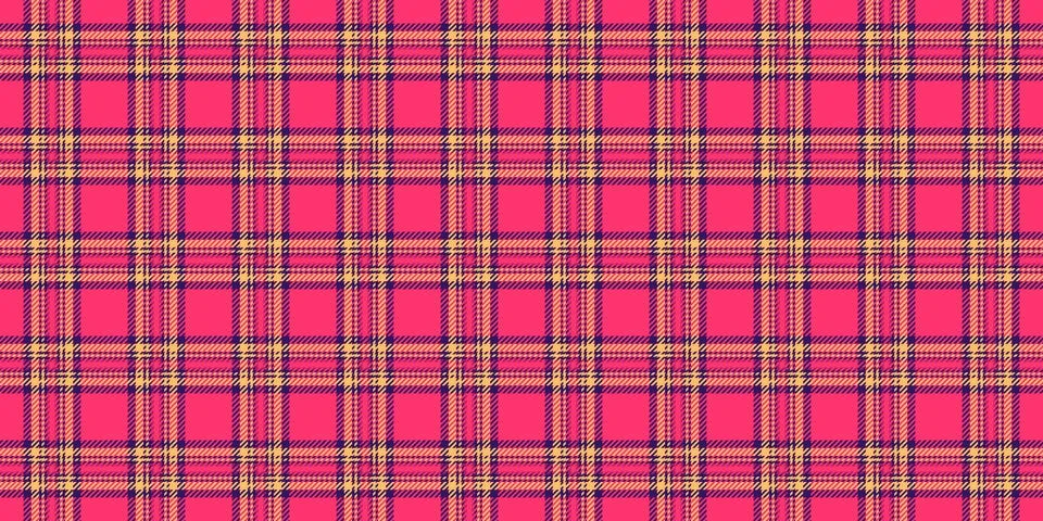 Curved vector pattern texture, uk seamless tartan check. Sexual textile fab.. Stock Illustration