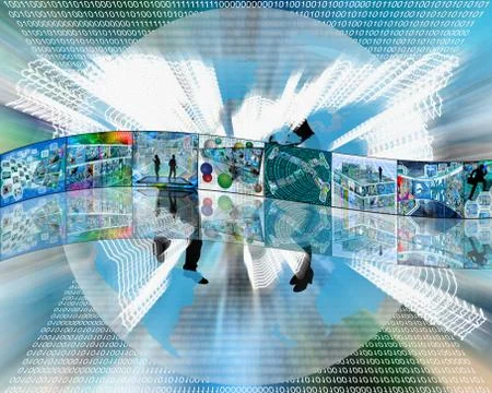 Curved wall Stock Illustration