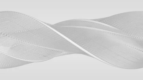 Curved white structures - abstract design background (FULL HD) Vídeos de archivo 60450096