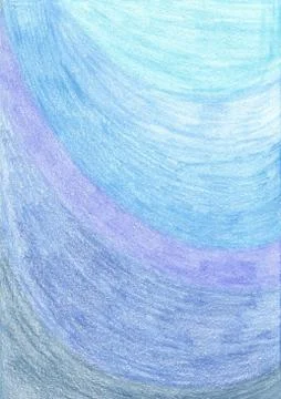 Curved wide lines of five different shades of blue Stock Photos