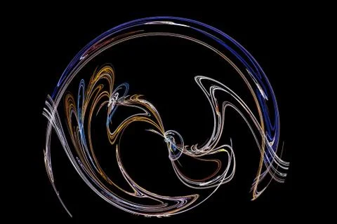 Curves on a black background Stock Photos
