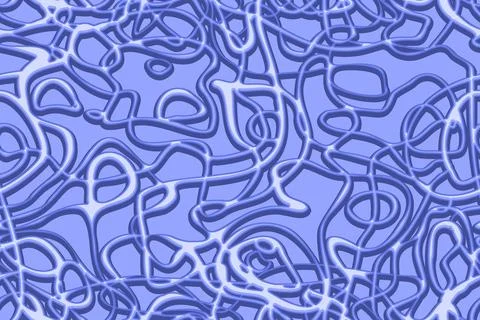Curves lines with 3d effect, abstract pattern Stock Illustration