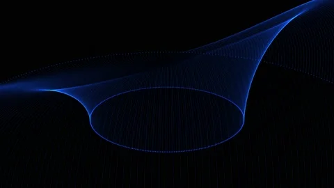 Curves Oscillator with Circles Stock Footage 142506783