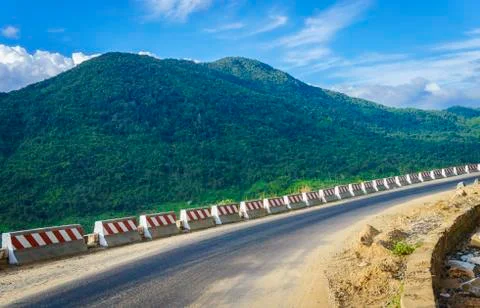 Curving mountain road Stock Photos