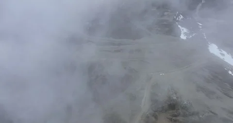 Curving mountain trail in Tibet,China Stock Footage 251423957