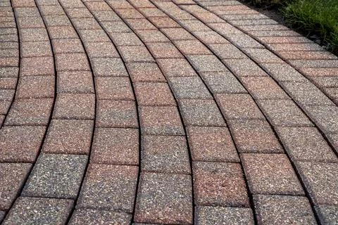 Curving Pavers Stock Photos