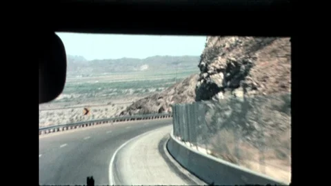 Curving road in desert Stock Footage 276290439