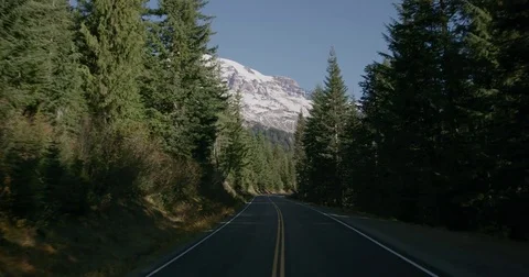 Curving Road in Mountains 库存影片 84743569