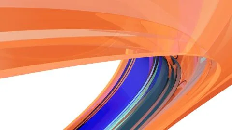 Curvy Abstract Background. 3d illustration Illustrazione stock