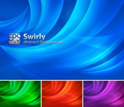 Curvy Abstract Background Stock Illustration