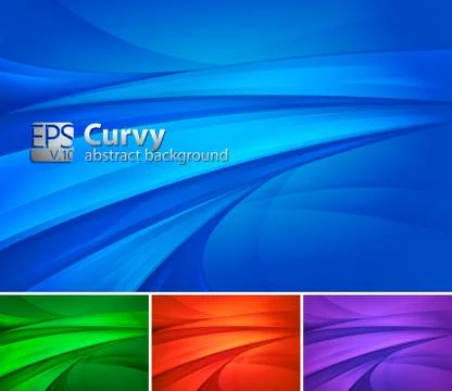 Curvy Abstract Background Stock Illustration