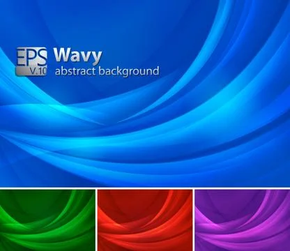 Curvy Abstract Background Stock Illustration