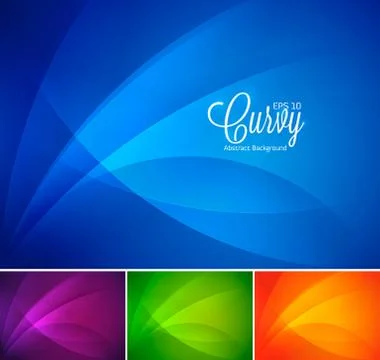 Curvy abstract background Stock Illustration
