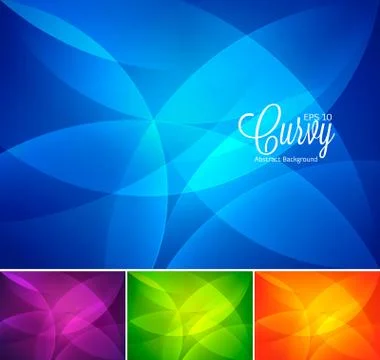 Curvy abstract background Stock Illustration