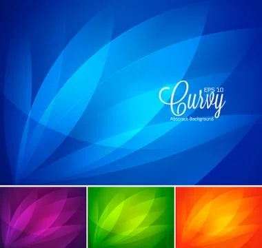 Curvy abstract background Stock Illustration