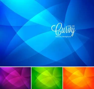 Curvy abstract background Stock Illustration