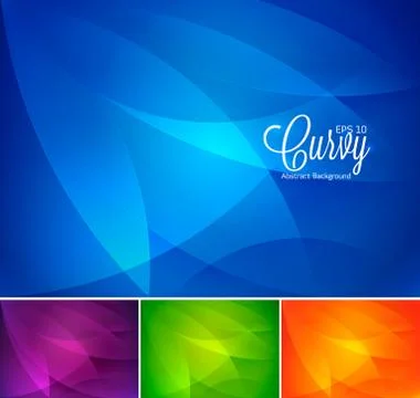 Curvy abstract background Stock Illustration