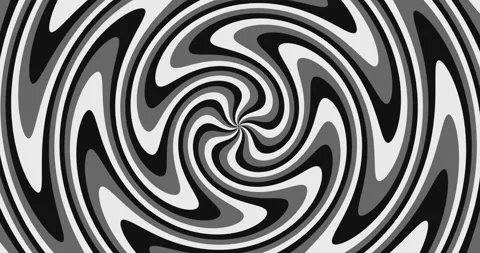 A curvy abstract pattern rotating clockwise from the centre Stock Footage 195207438