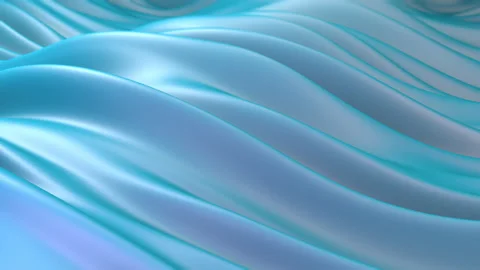 Curvy Flowing Waves Blue Background Video stock 223027624