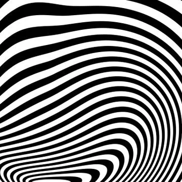 Curvy irregular dynamic lines. Abstract geometric pattern. 스톡 일러스트