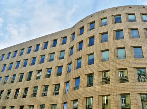 Curvy offices building Foto stock