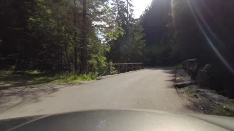 Curvy road and forests under Parang mountain 4K 60fps footage Vidéo 252058539