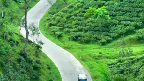 Curvy road Stock Footage 337696329