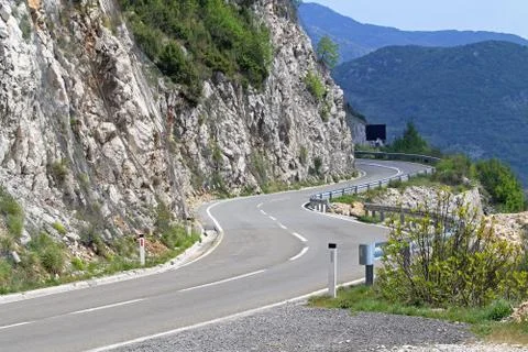 Curvy road Stock Photos
