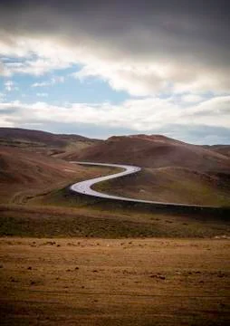 Curvy road Stock Photos
