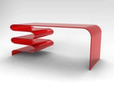 Curvy Table Stock Illustration